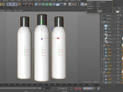 Plastic Shampoo Bottle 3D model