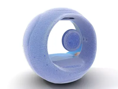 Futuristic Sphere Robot Model Pack Low-poly 3D model