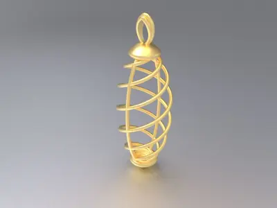 Ellipsoid Fusion Pendant 3D print model
