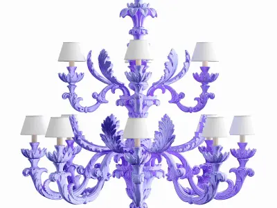 Chandelier Roberto Giovannini Art 1036M Low-poly 3D model