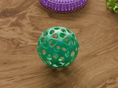 Hollow Geometric 3D Models for Printing and Decoration 3D print model