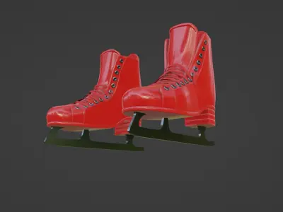 Current Ski Low-poly 3D model