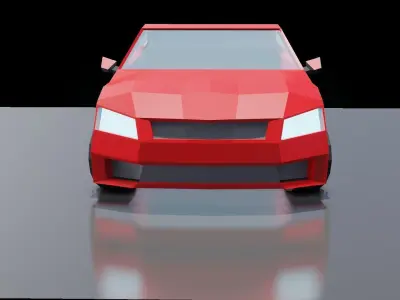Low Poly car model Low-poly 3D model