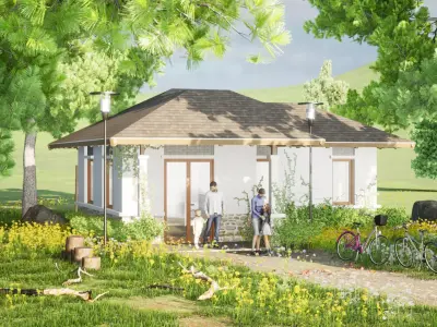 014 Smallhouse1f58m2 Free 3D model