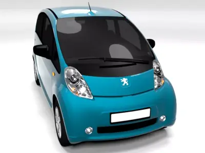 PEUGEOT ION LOWPOLY Low-poly 3D model