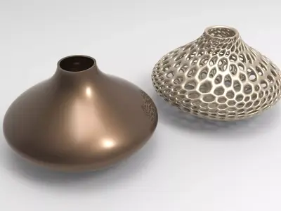 Vase Voronoi 57 3D print model