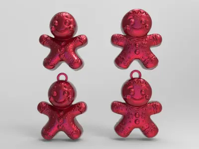 ginger bread boy decor 3D print model