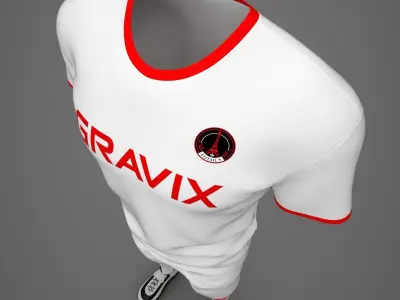 Soccer uniform 02 3D model