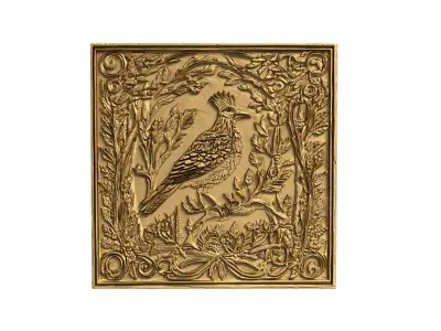decor set wall panel ornament mural CNC 05 3D print  3D print model