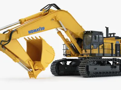 Tracked Excavator Komatsu PC1250 3D model