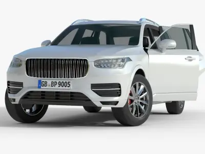 Volvo XC90 Lowpoly PBR   Low-poly 3D model