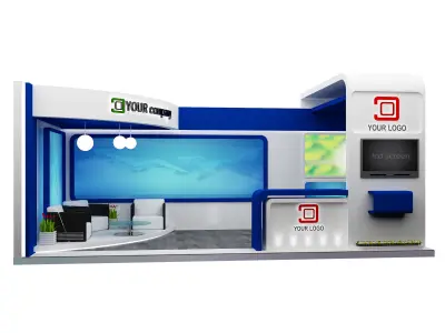 Booth Exhibition Stand a564a 3D model