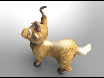 3d model of Christmas Deer 3D model