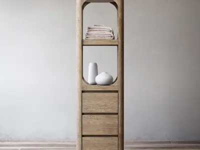 RH MARTENS MEDIUM BATH CABINET 3D model