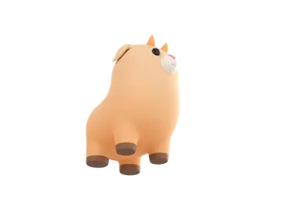 Goat Character 3D model