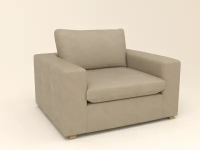 Modern  Seater Armchair 3D model