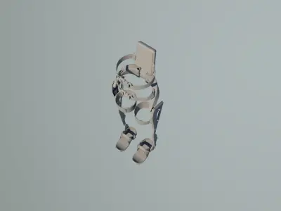 artificial exoskeleton 3D model