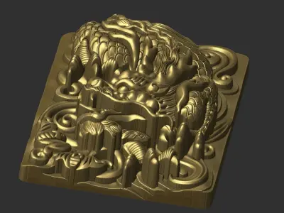 dragon pendant 3D print model order