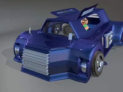 Car Model Games 3d Game Engine Low-poly 3D model
