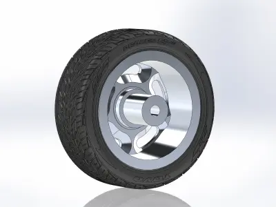 Custom wheels Budnik Murok III for your scale model 3D print model