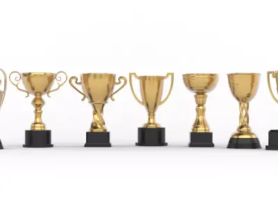 Trophy Cup Collection 3D model
