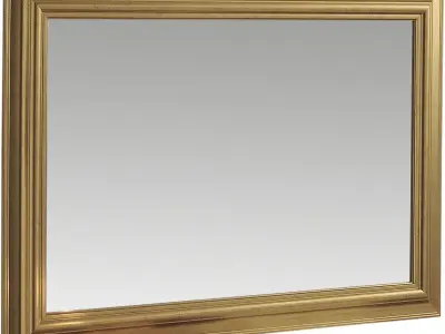 Mediaval Gold Mabel Accent Mirror Decor -  2 Colour 3D model