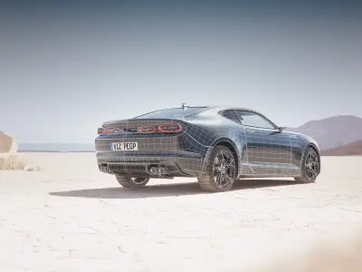 American muscle car unbranded 3D model