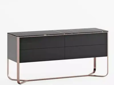 Soft Geometry Chest of Drawers 3D model