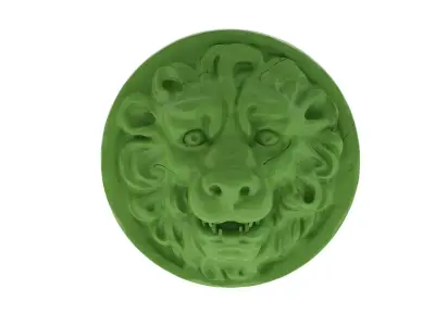 Lion Head 01 - 3D Printable  3D print model