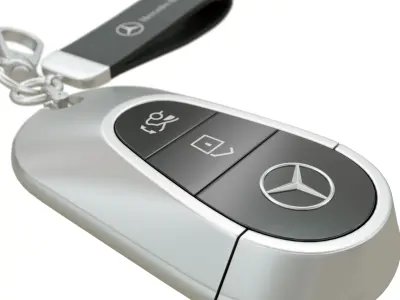 Car key Mercedes Low-poly 3D model
