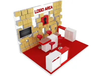 Booth Exhibition Stand a 29 3D model