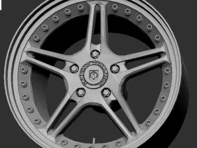 Racing Dynamics RS2 Wheels 3D Print Ready  3D print model