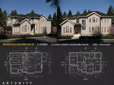 Residential-Building-vol-03-Plan 3D model