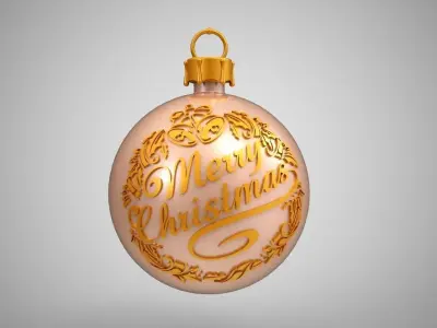 Christmas Ball 3D print model 2