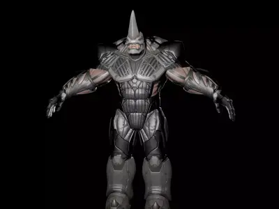 Marvels Spiderman The Rhino Free 3D model