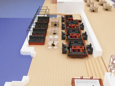  Exterior Design Tent Layout a575 3D model