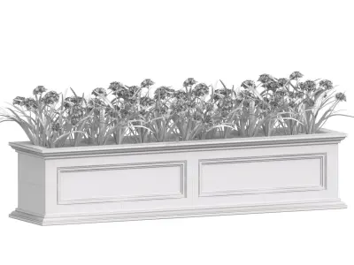 Window and Balcony Flower Box 3D model