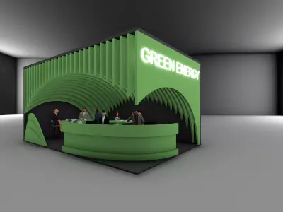 BOOTH EXHIBITION DESIGN 3D model