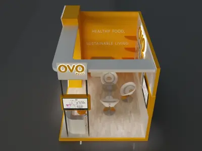 Booth Exhibition Stand a654d 3D model