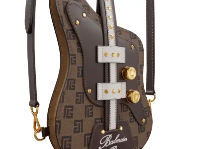 Guitar Monogram Canvas Clutch Low-poly 3D model
