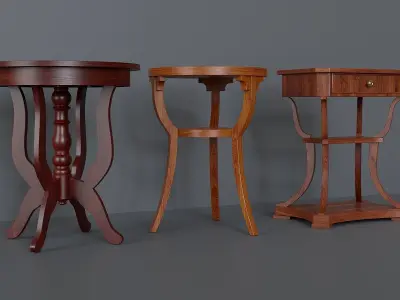 Coffee table set 3 3D model