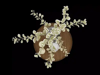Plant Pot Decor Low-poly 3D model