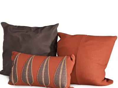 Set of decorative cushion 3D model