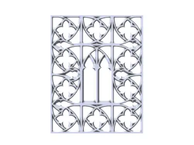 Gothic Ornament for plaster and wood working 3D print model