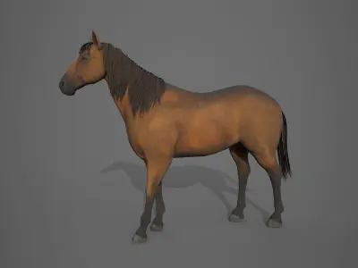 Horse Brown 3D model