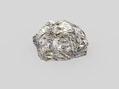 low poly rock Low-poly 3D model