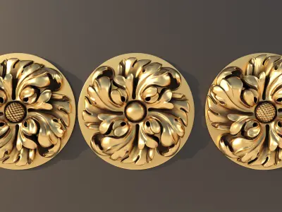 Carved decor2 3D print model