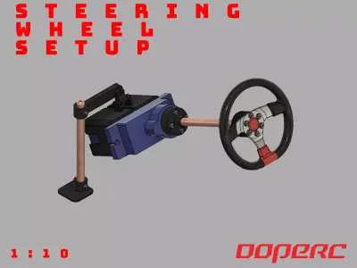 Steering Wheel Setup RC 1to10  3D print model