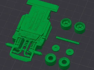 SCI-FI Car 3D print model
