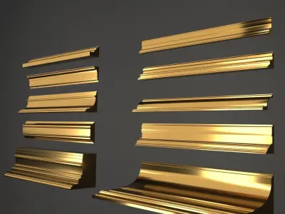 ORNAMENT FRAME no1 Low-poly 3D model